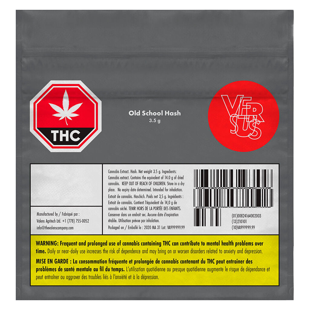 VERSUS OLD SCHOOL HASH (H) HASH - 2G