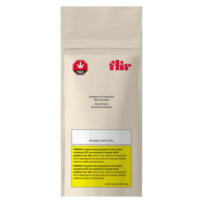 FLIR WHT CHOC STRAWB BASIL (H) CHOC - 10MG THC : 2MG CBD