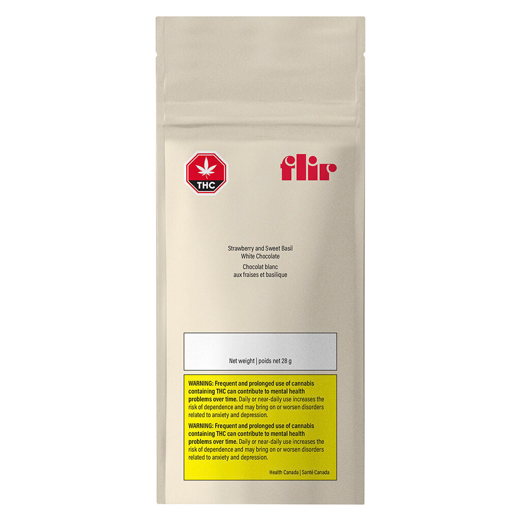 FLIR WHT CHOC STRAWB BASIL (H) CHOC - 10MG THC : 2MG CBD