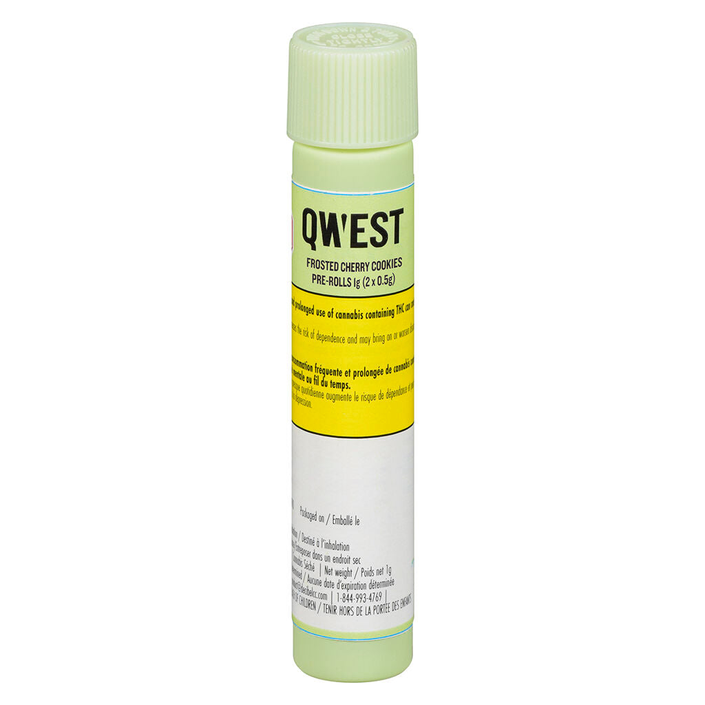 QWEST FROSTED CHERRY COOKIES (H) PRE-ROLL - 0.5GX2