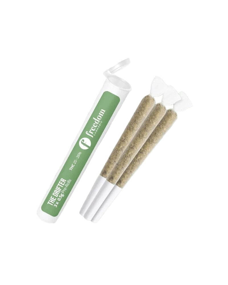 FREEDOM CANNABIS THE DRIFTER (S) PRE-ROLLS - 0.5G X 3