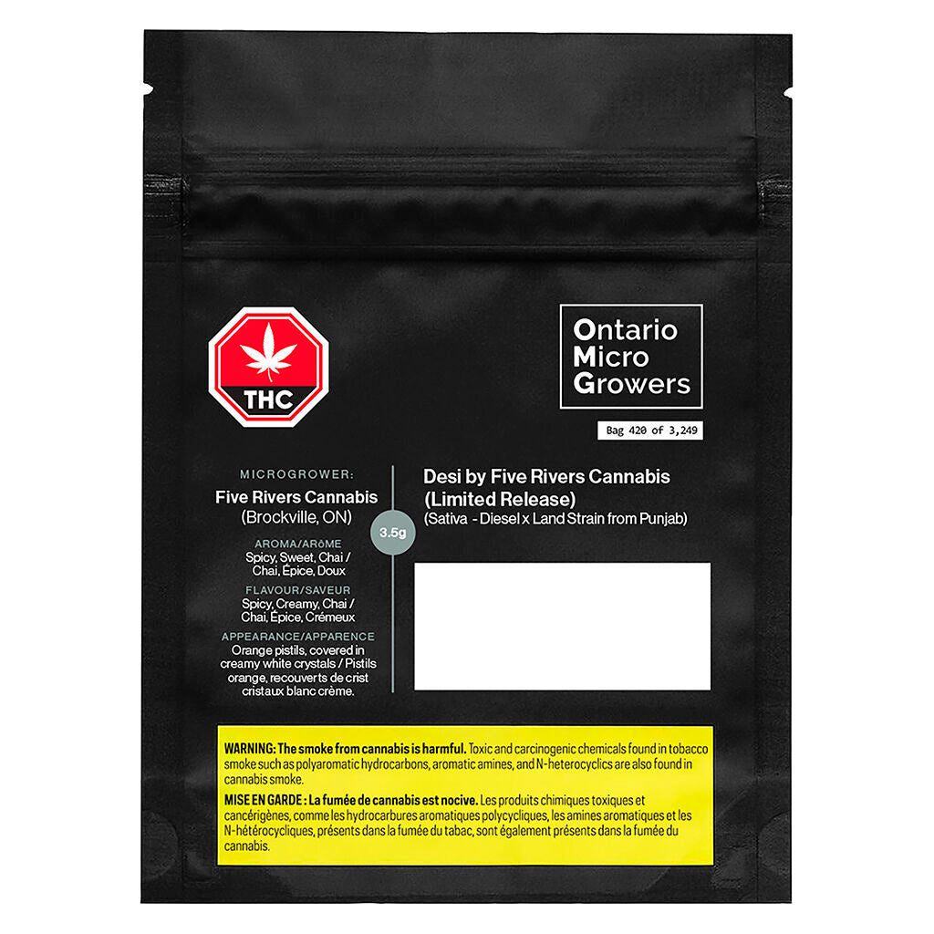 ONTARIO MICRO GROWERS DESI (S) DRIED - 3.5G