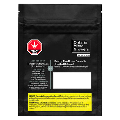 ONTARIO MICRO GROWERS DESI (S) DRIED - 3.5G