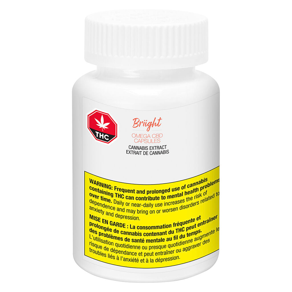BRIIGHT OMEGA CBD SOFTGELS (S) CAPSULES - 25MG X 30PK
