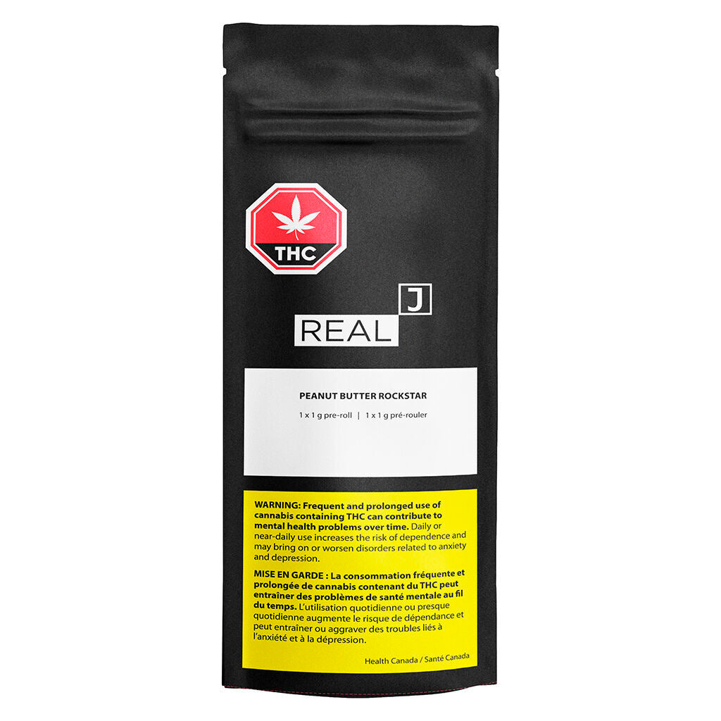 REAL J PEANUT BUTTER ROCKSTAR (IND) PRE-ROLL - 1G X 1