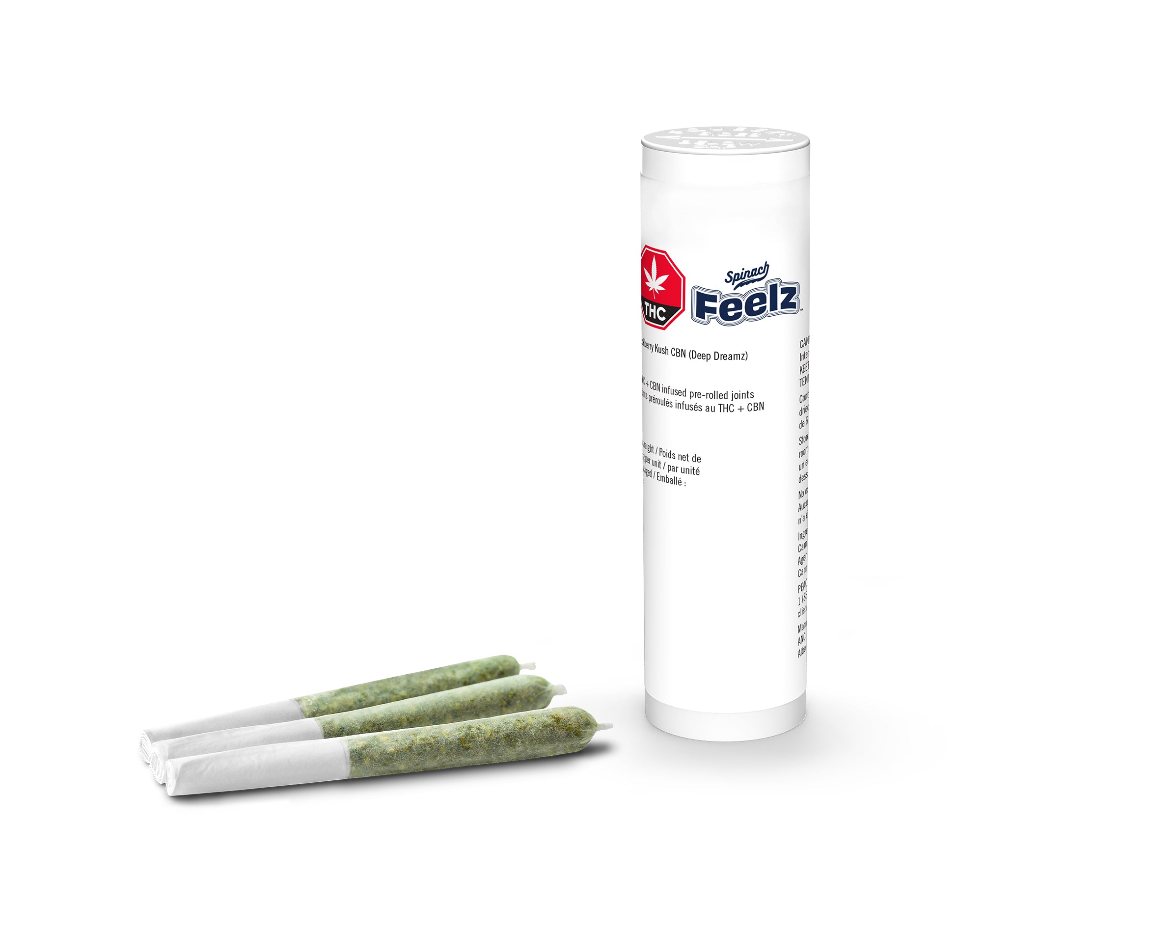 SPINACH FEELZ DEEP DREAMZ BLACKBERRY KUSH CBN (IND) 510 - 1G