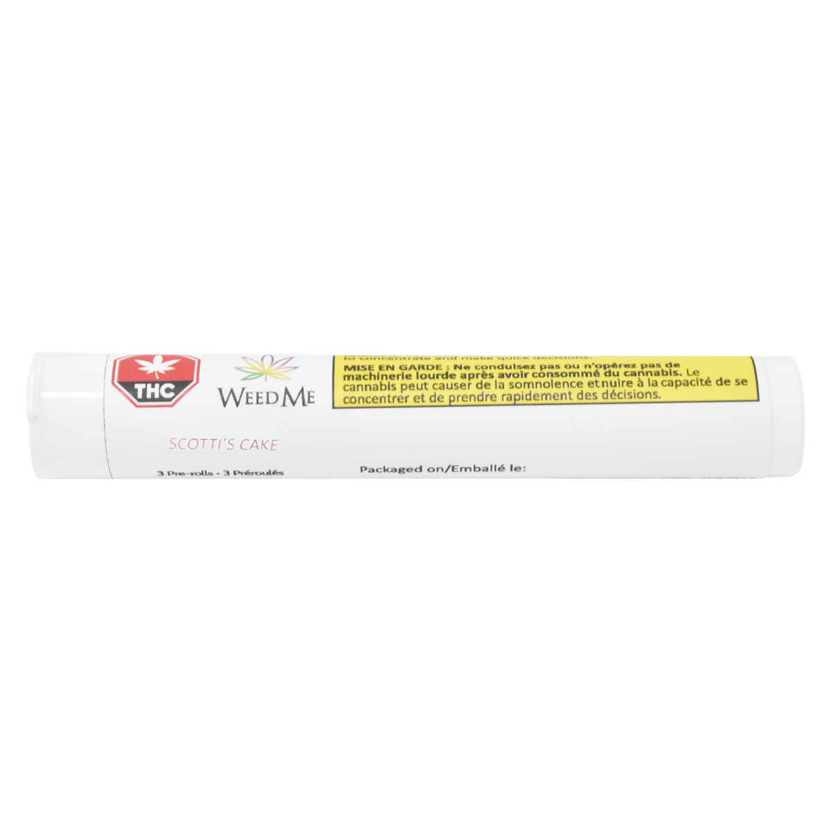 WEED ME SCOTTI'S CAKE (H) PRE-ROLL - 0.5G X 3