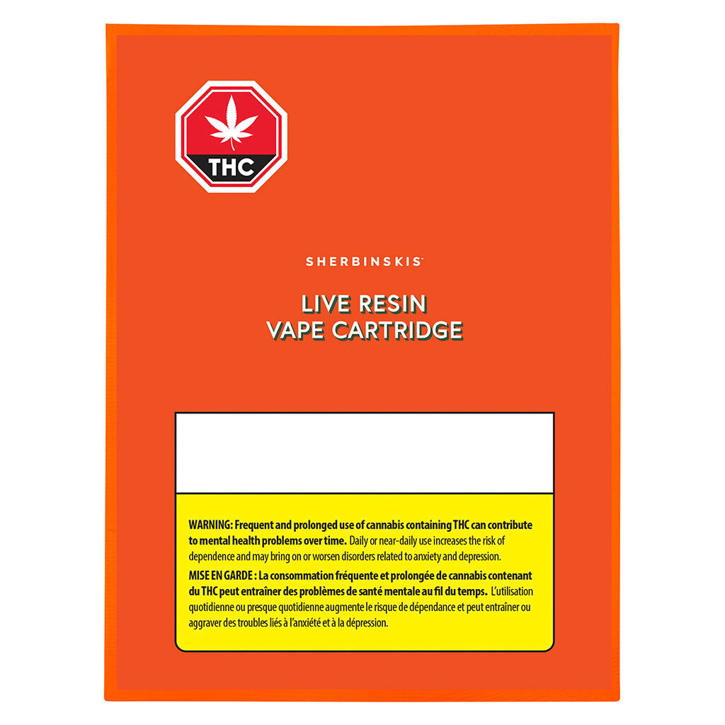 SHERBINSKIS ORANGE SHERBS LIVE RESIN (H) 510 - 1G