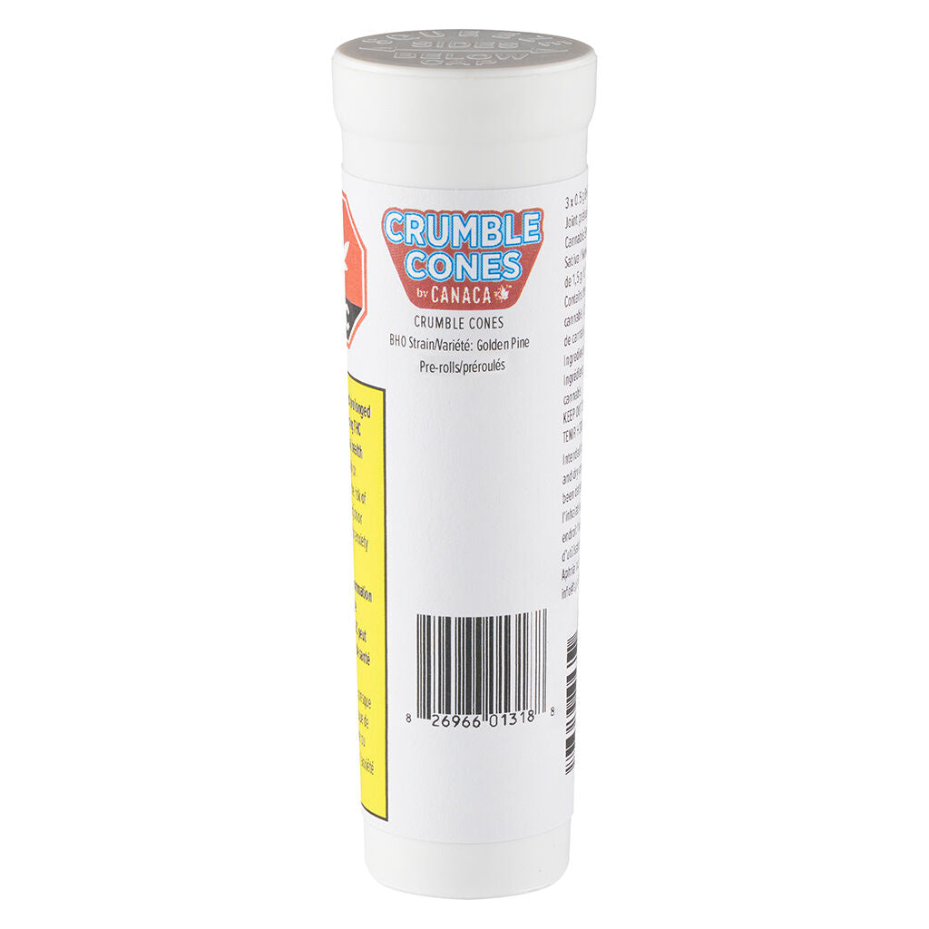CANACA GOLDEN PINE CRUMBLE CONE (H) INF PRE-ROLL - 0.5GX3