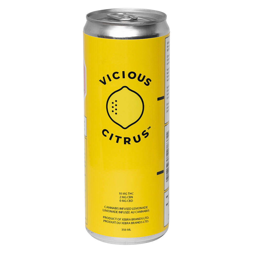 XEBRA VICIOUS CITRUS (H) BEV - 10MG THC: 2MG CBN X 350ML