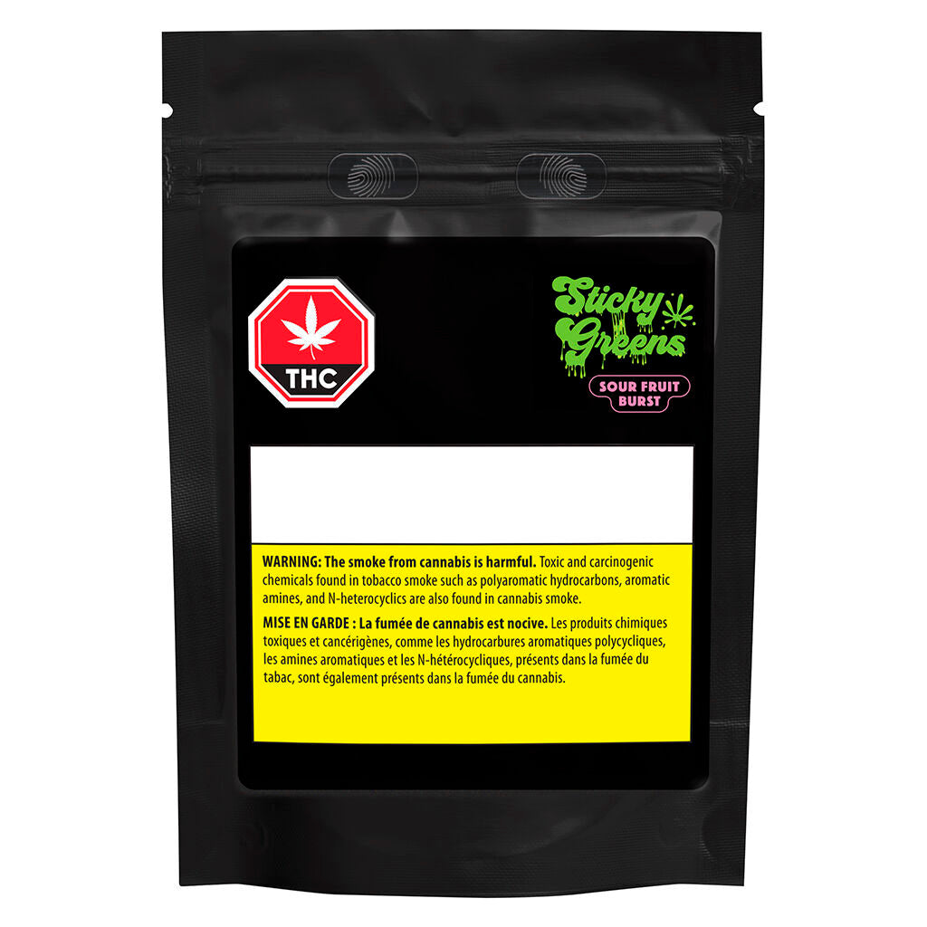 STICKY GREENS SOUR FRUIT BURST (IND) 510 - 1G