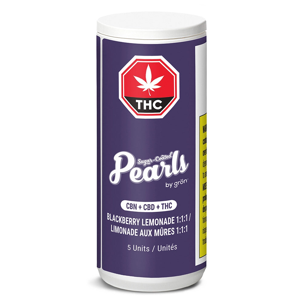 PEARLS BY GRON BLKBRY LEM (IND) CHEW - 2MG THC:CBD:CBN X5