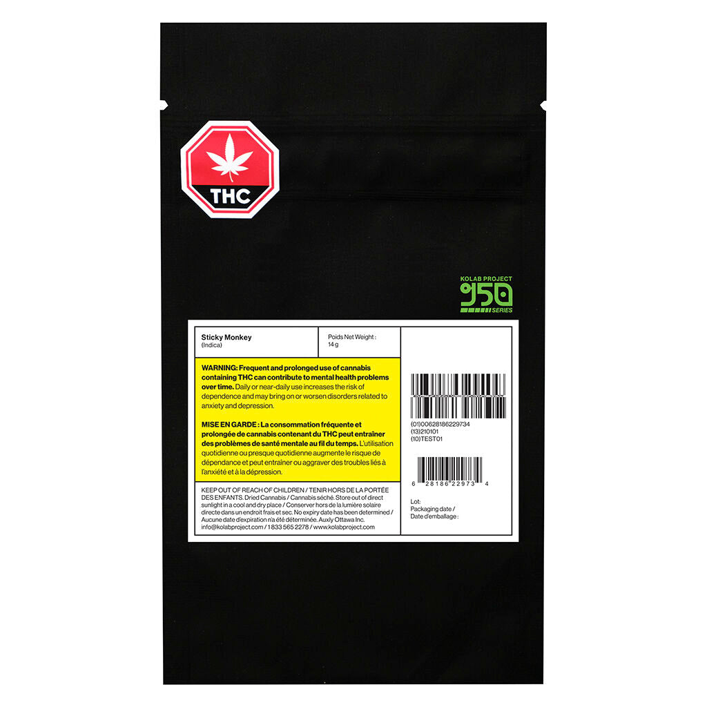 KOLAB PROJECT 950 STICKY MONKEY (IND) DRIED - 14G