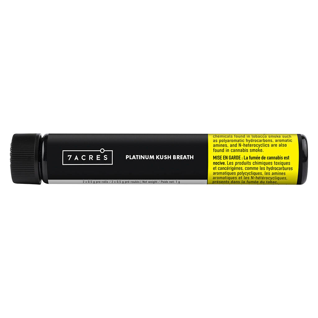 7ACRES PLATINUM KUSH BREATH (H) PRE-ROLL - 0.5G X 2