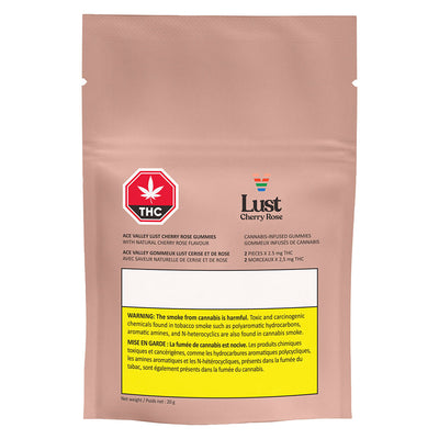 ACE VALLEY LUST CHERRY ROSE (S) CHEW 2.5MG THC:12.5MG CBD X2