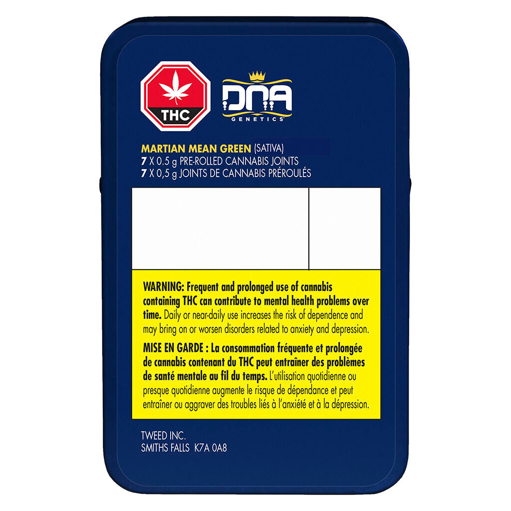 DNA GENETICS MARTIAN MEAN GREEN (H) PRE-ROLL - 0.5G X 7