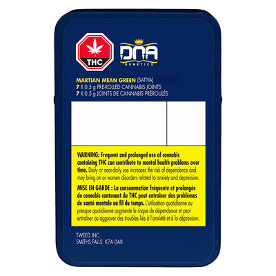 DNA GENETICS MARTIAN MEAN GREEN (H) PRE-ROLL - 0.5G X 7