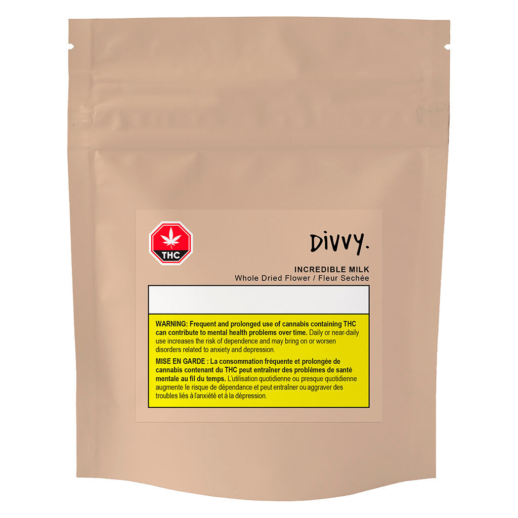 DIVVY INCREDIBLE MILK (S) DRIED - 3.5G