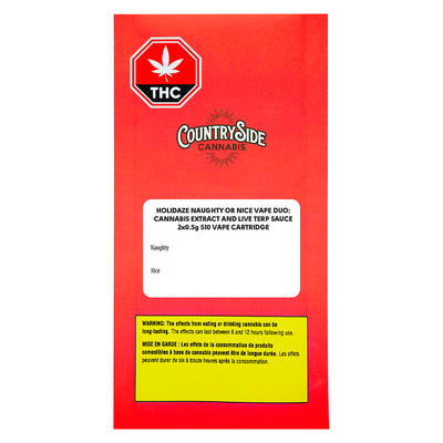 COUNTRISIDE HOLIDAZE DUO NAUGHTY OR NICE (H) 510 - 0.5G X 2