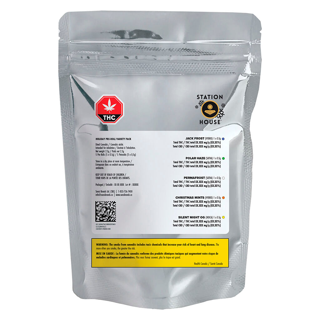 SHATTERIZER HOLIDAY VARIETY PACK (H) INF PRE-ROLL - 0.5G X 4