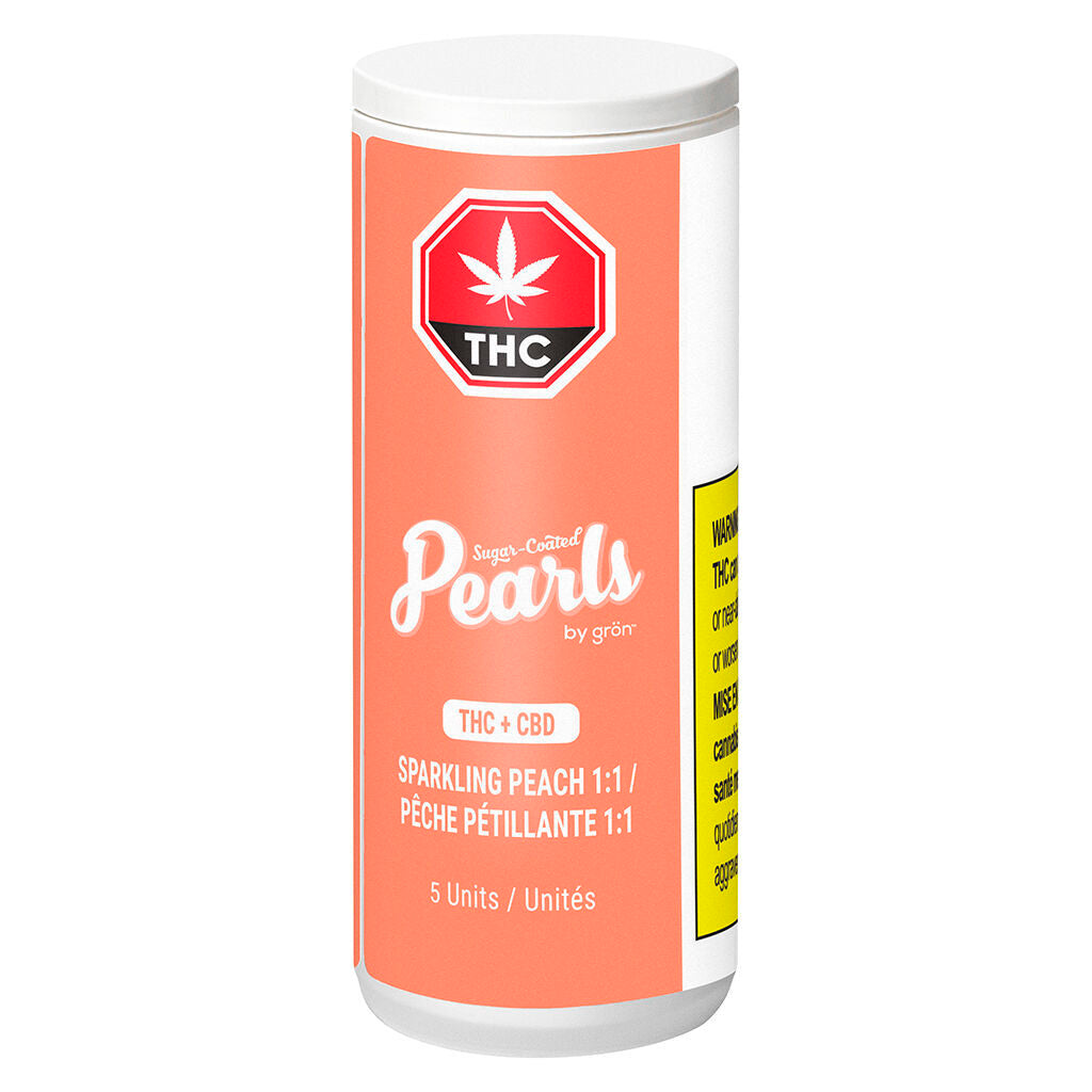 PEARLS BY GRON 1:1 PEACH (H) CHEW - 2MG THC:CBD X 5