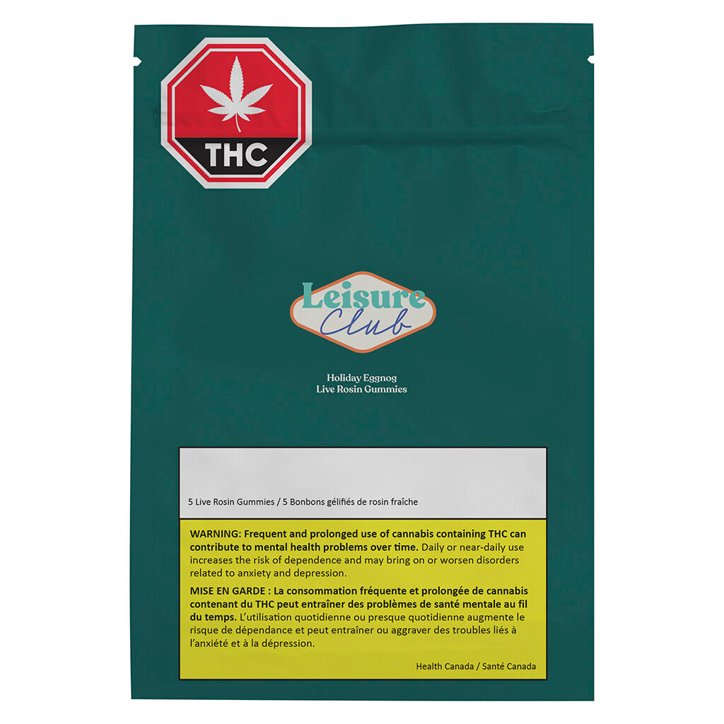 LEISURE CLUB LIVE ROSIN HOLIDAY EGGNOG (IND) CHEW 2MG THC X5