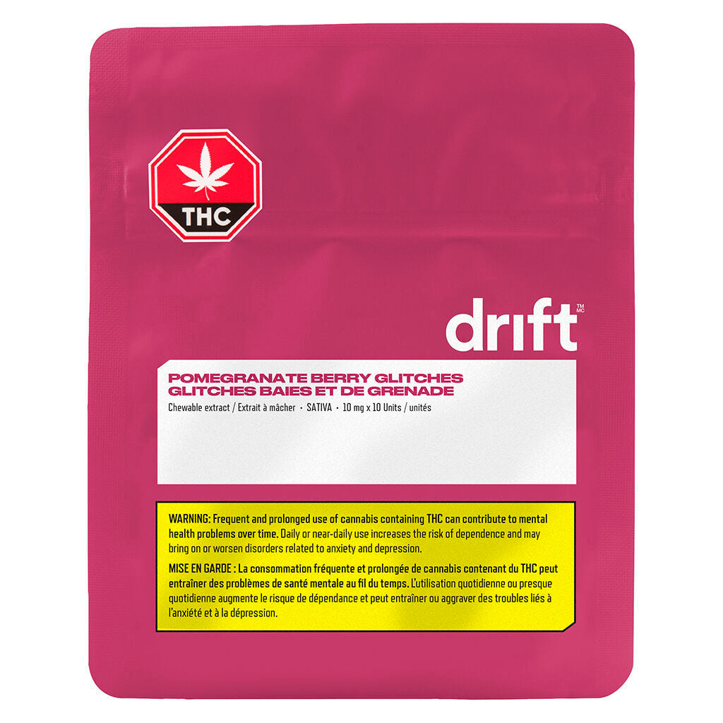 DRIFT POMEGRANATE BERRY GLITCHES (S) CAPSULE - 10MG THC X 10