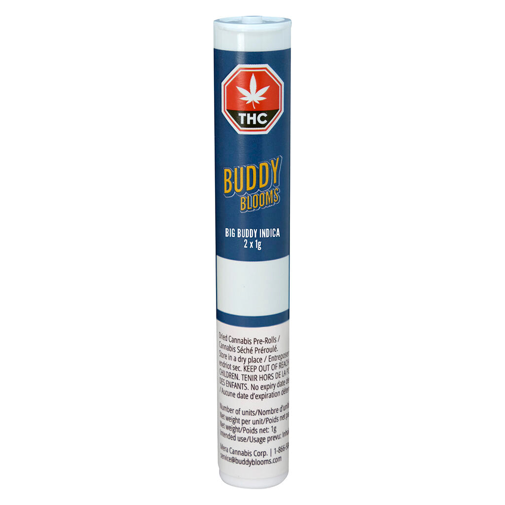 BUDDY BLOOMS BIG BUDDY INDICA (IND) PRE-ROLL - 1G X 2