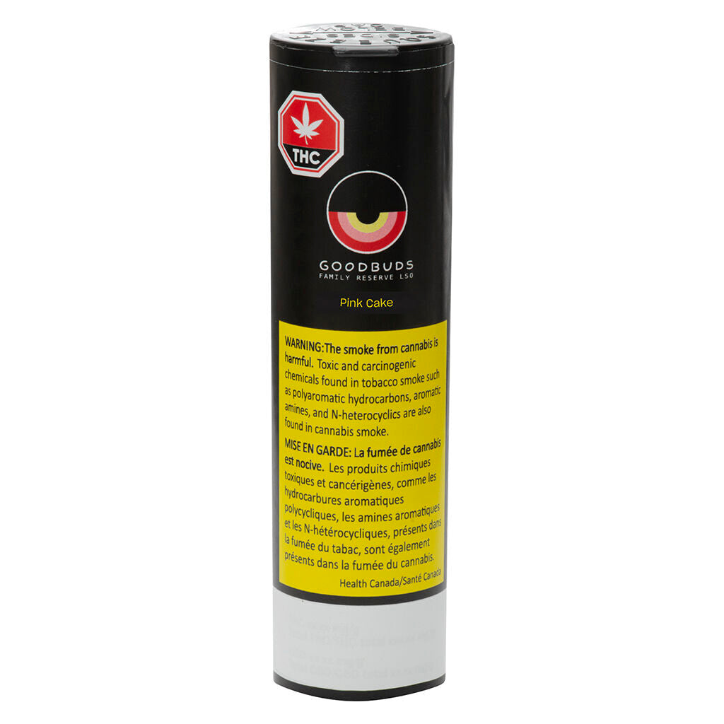 GOOD BUDS FAMILY RESERVE LSO PINK CAKE (IND) PRE-ROLL 0.5GX3