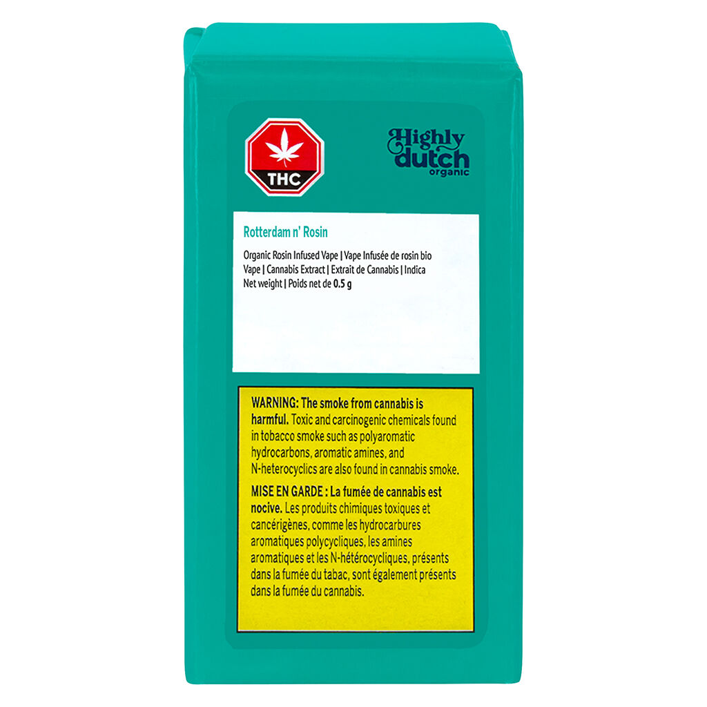 HIGHLY DUTCH ORGANIC ROTTERDAM N ROSIN (IND) 510 - 0.5G