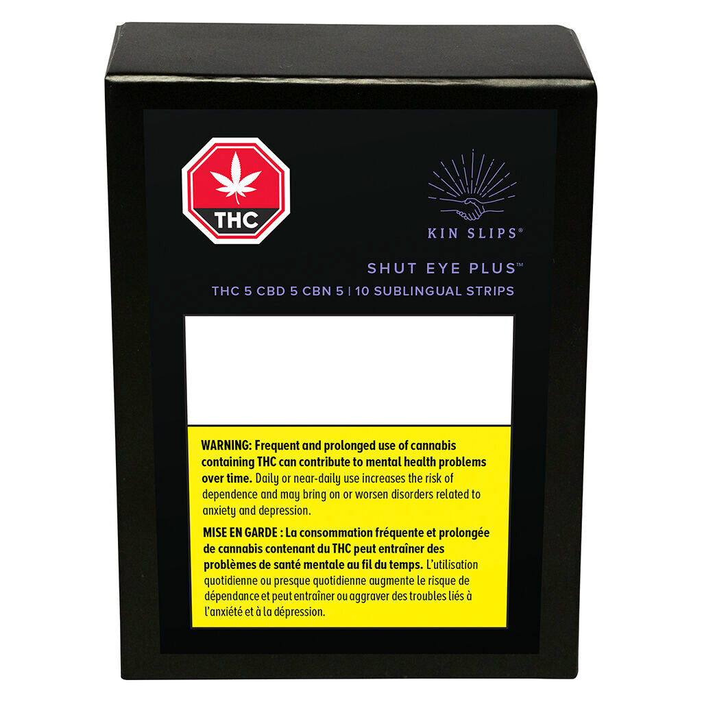 KIN SLIPS SHUT EYE PLUS (H) ORAL STRIPS - 5MG THC:CBD:CBN X