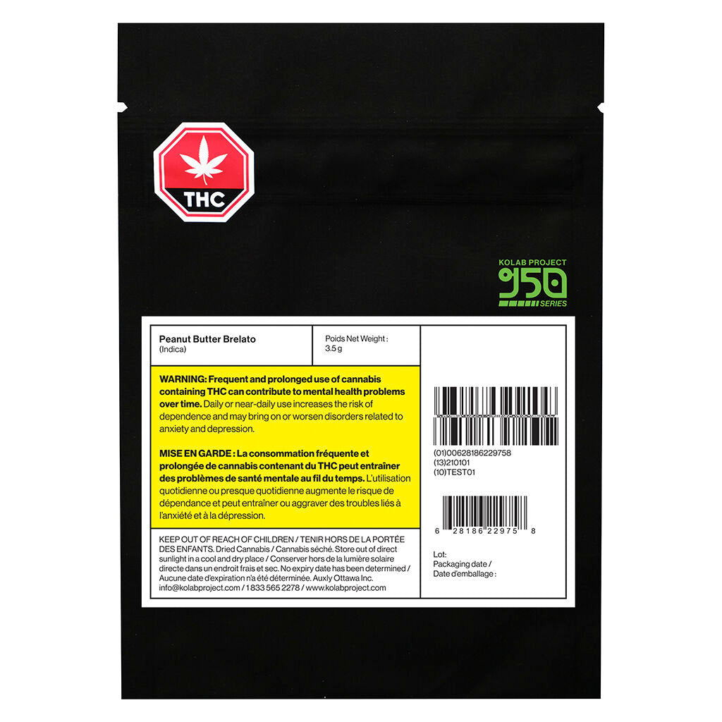KOLAB PROJECT 950 PEANUT BUTTER BRELATO (IND) DRIED - 3.5G