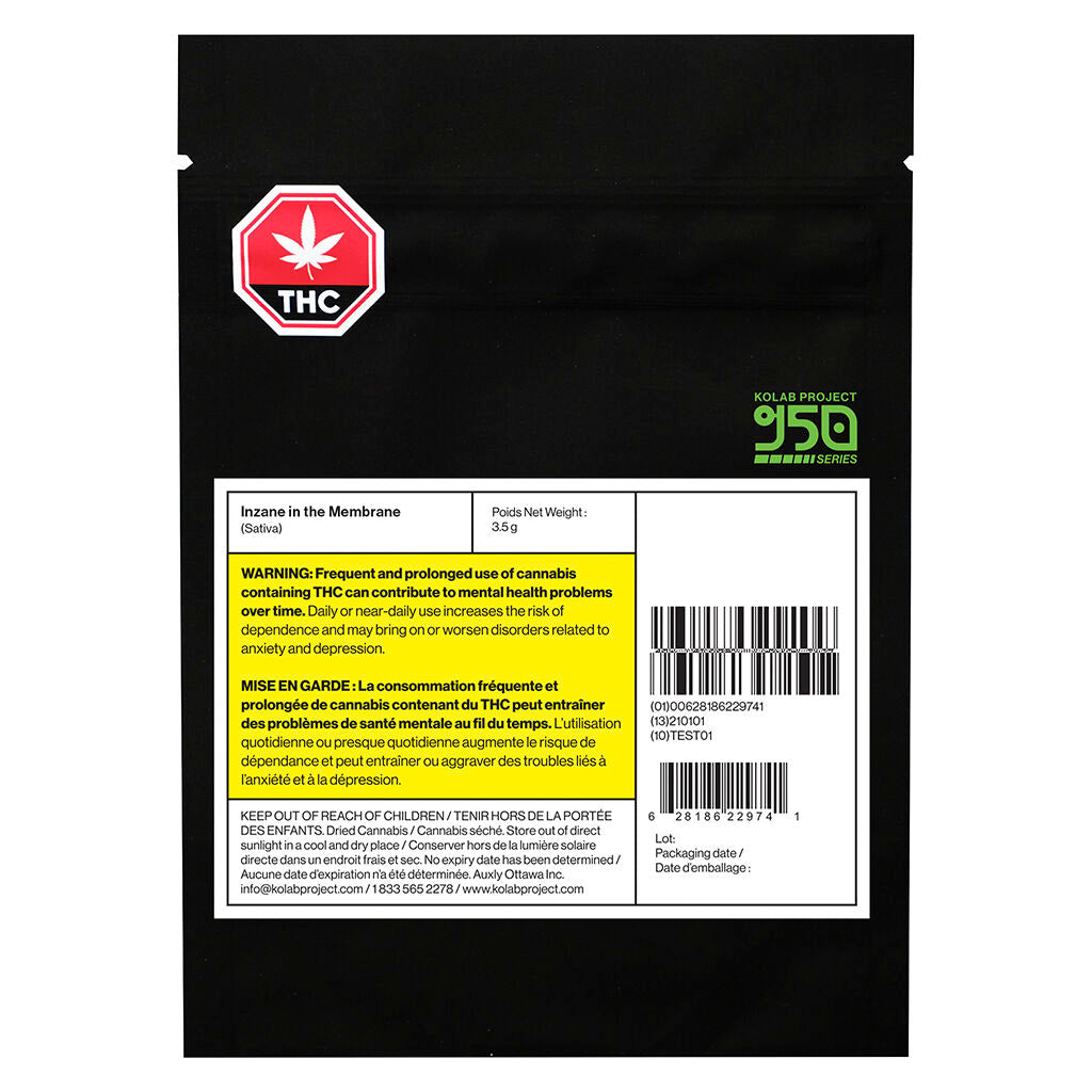 KOLAB PROJECT 950 INZANE IN THE MEMBRANE (S) DRIED - 3.5G