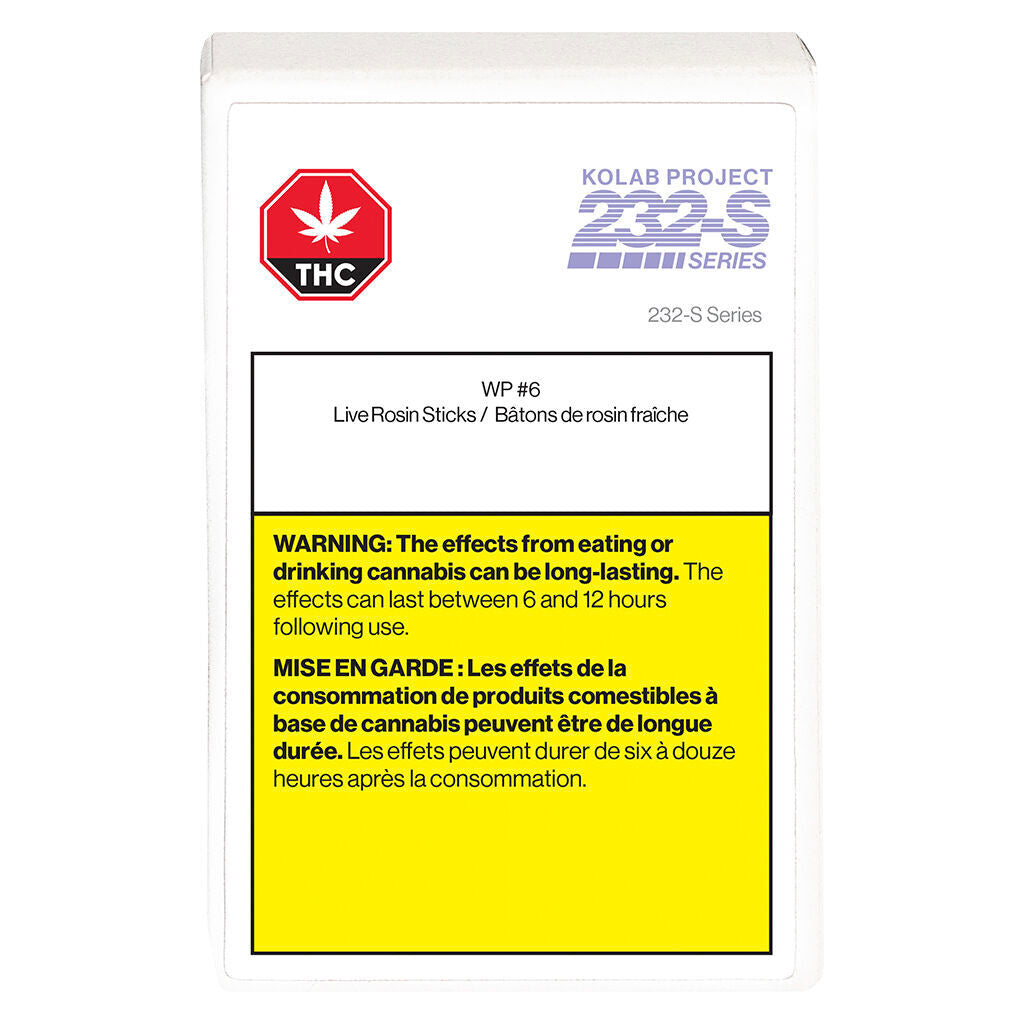 KOLAB PROJECT 232-S LIVE ROSIN (IND) INF PRE-ROLL - 0.5G X 3
