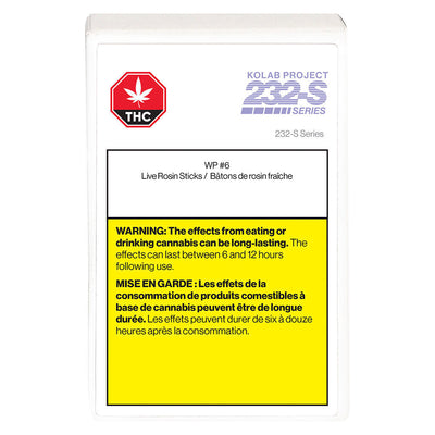 KOLAB PROJECT 232-S LIVE ROSIN (IND) INF PRE-ROLL - 0.5G X 3