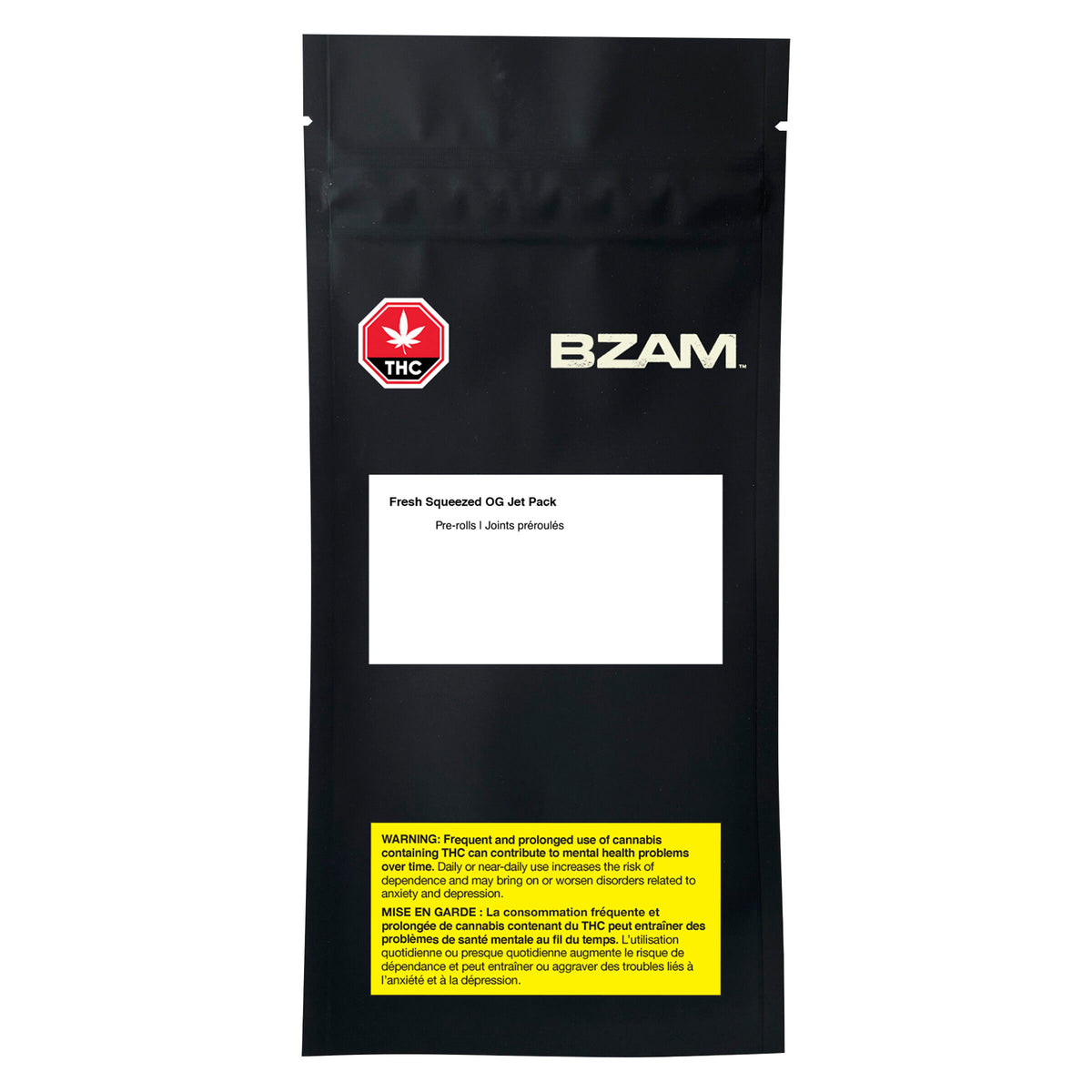 BZAM FRESH SQUEEZED OG JET PACK (IND) INF PRE-ROLL 1GX1