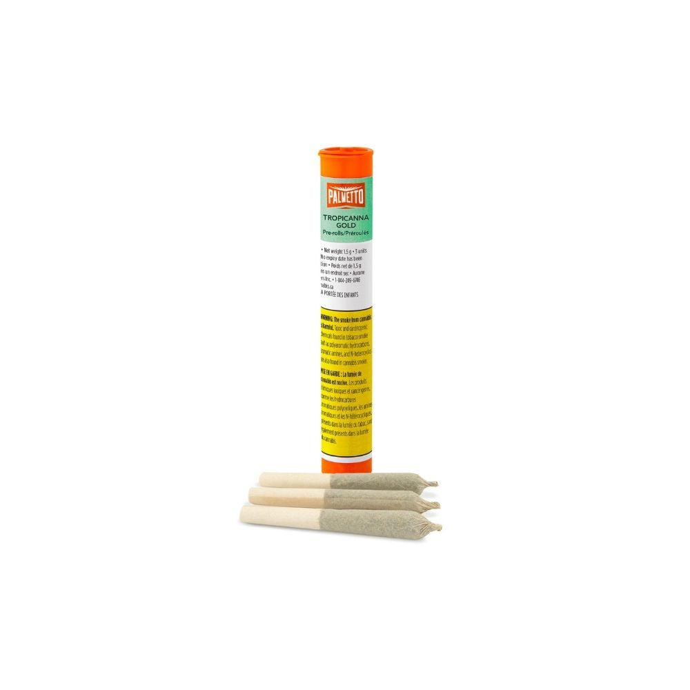 PALMETTO TROPICANNA GOLD (H) PRE-ROLL - 0.5G X 3