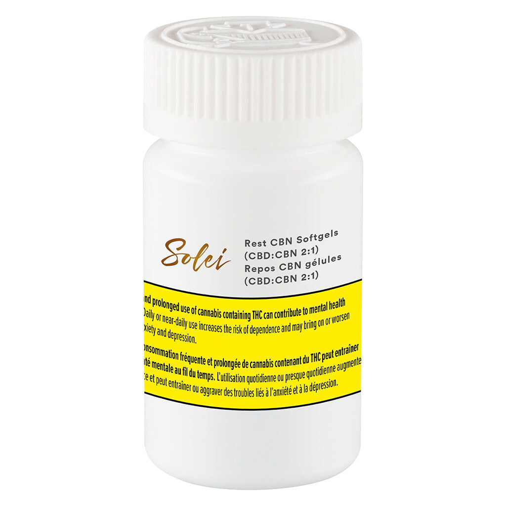 SOLEI REST 2:1 CBD:CBN SOFTGELS (H) CAPSULE - 20MG CBD X 30