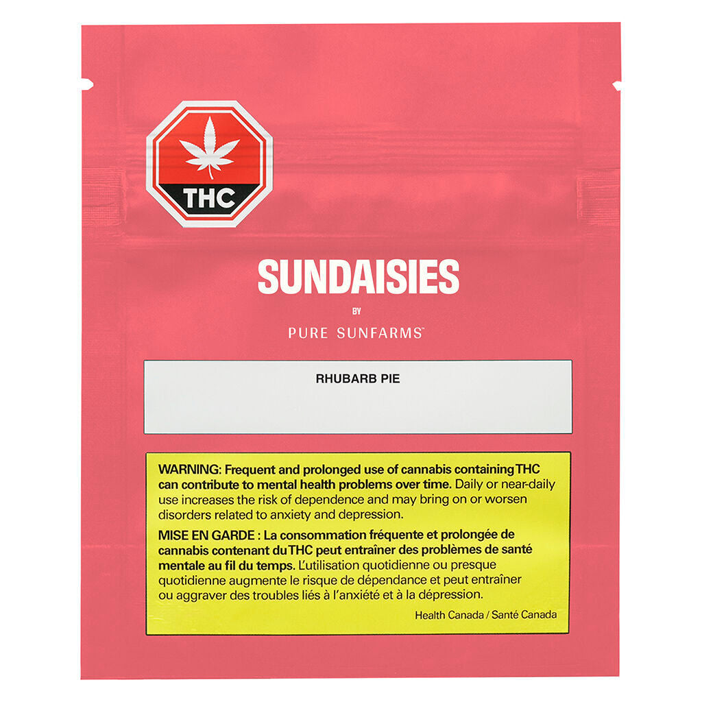 SUNDAISIES RHUBARB PIE (H) CHEW - 5MG THC X 2