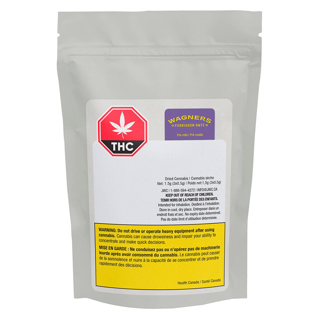 WAGNERS FORBIDDEN RNTZ (IND) PRE-ROLL - 0.5G X 3