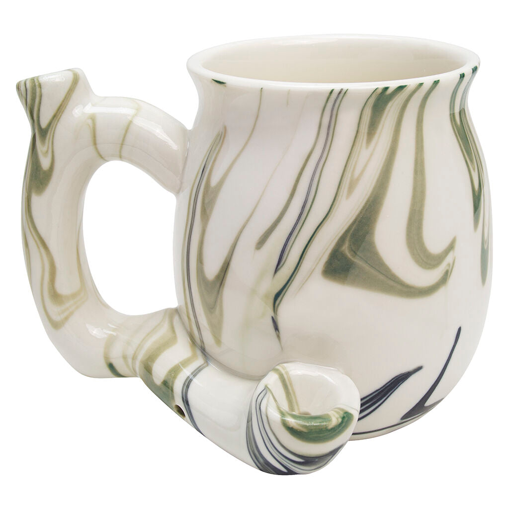 PREMIUM ROAST & TOAST CERAMIC MUG W/ PIPE - GREEN