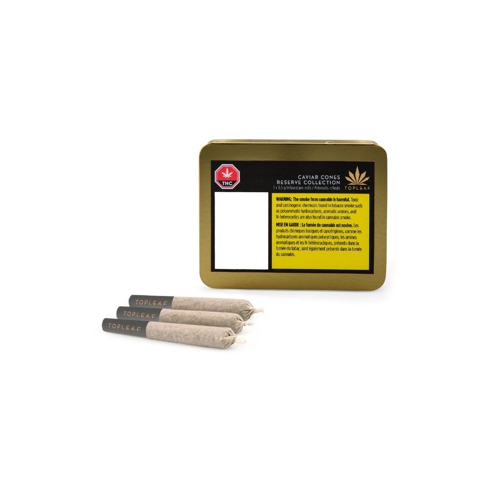 TOP LEAF RESERVE COLLECTION CAVIAR CONES (S) PRE-ROLL 0.5GX3