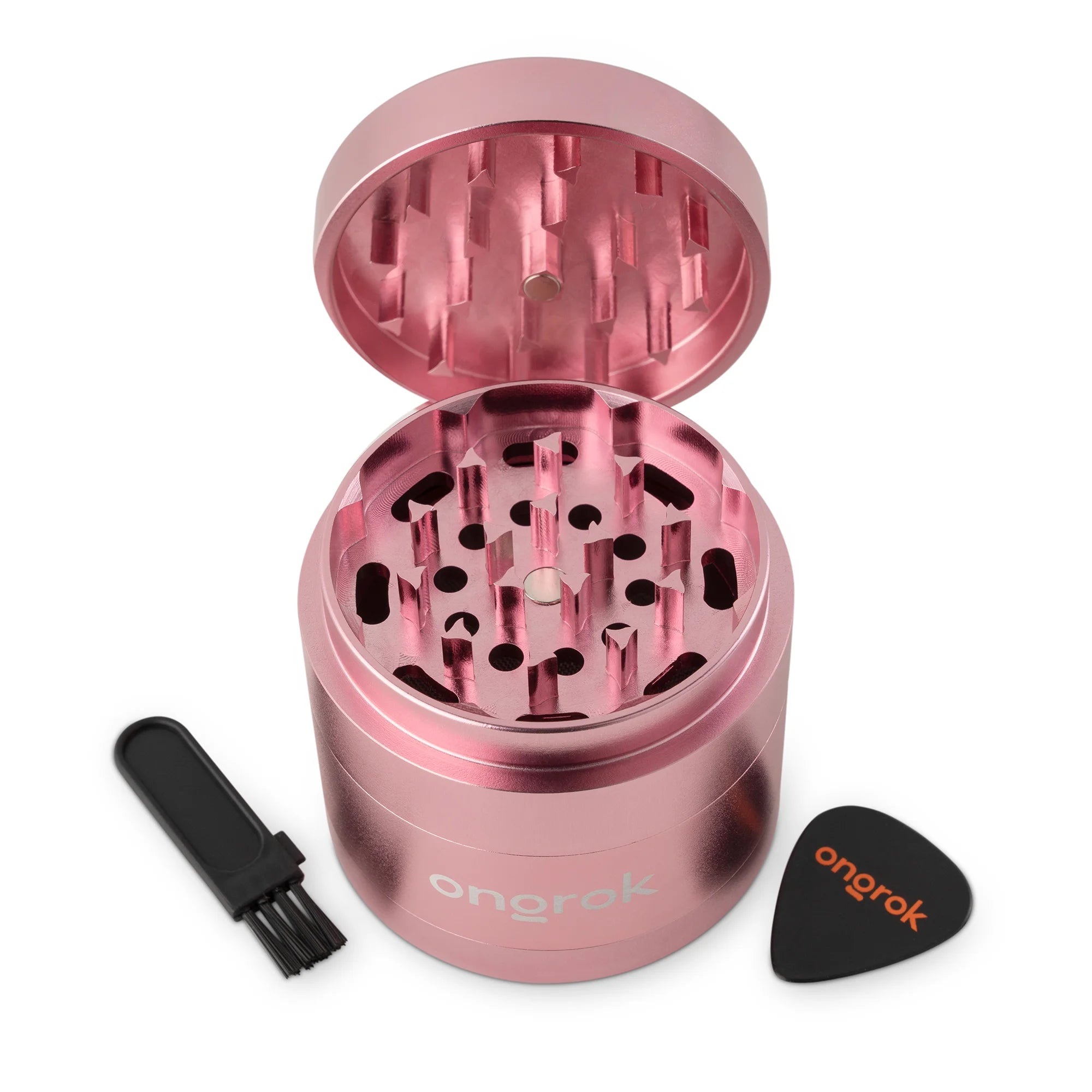 ONGROK 4-PIECE EZ OPEN GRINDER 2.0 - 63MM ROSE GOLD