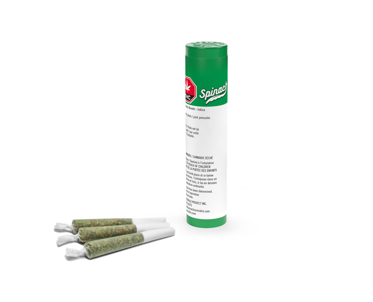 SPINACH GREEN MONSTER BREATH (IND) PRE-ROLL - 0.5G X 3