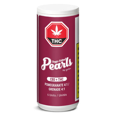 PEARLS BY GRON POMEGRANATE 4:1 CBD/THC (H) CHEWS 8MG:2MG X5