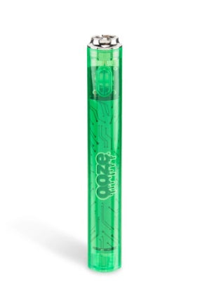 OOZE 510 BATTERY VAPORIZER SLIM CLEAR SERIES - GREEN