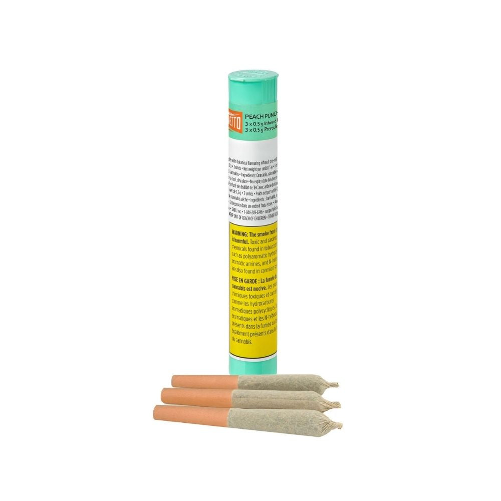 PALMETTO PEACH PUNCH (S) INF PRE-ROLLS - 0.5G X 3