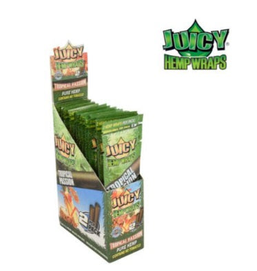 JUICY JAYS HEMP WRAPS TROPICAL PASSION - 2PK