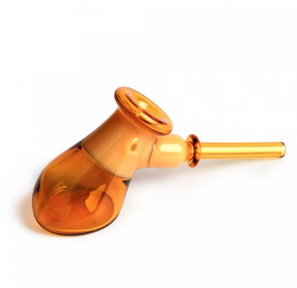 RED EYE GLASS HAMMER PIPE - 5.5" - YELLOW
