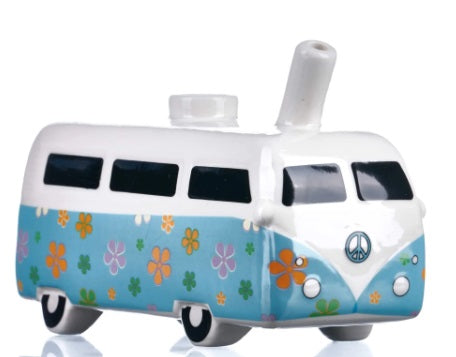VINTAGE BUS CERAMIC PIPE - BLUE